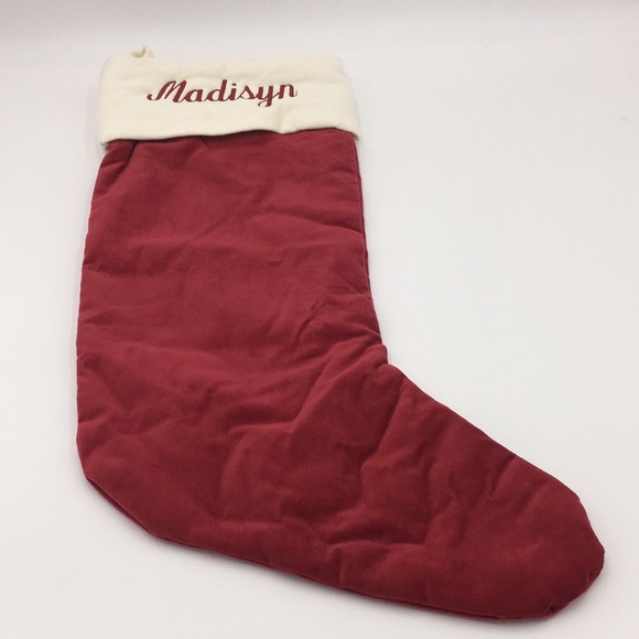 Pottery Barn Velvet Christmas Stocking “Madisyn” - Picture 10 of 10